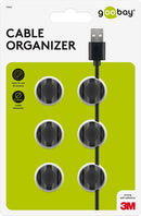 Goobay Kabelmanagement 2-Slots. schwarz