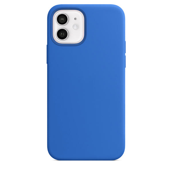 Silikon Case Hülle Mit MagSafe für iPhone 12 / 12 Pro - Blau