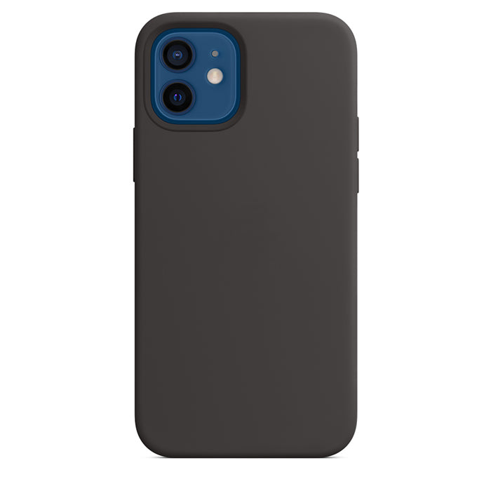 Silikon Case Hülle Mit MagSafe für iPhone 12 / 12 Pro - Schwarz