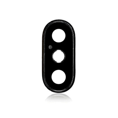 Backkamera / Rückkamera Linse mit Bracket Kompatibel für iPhone XS / iPhone Xs Max (Space Grau) (Real Sapphire L Premium Qualität)