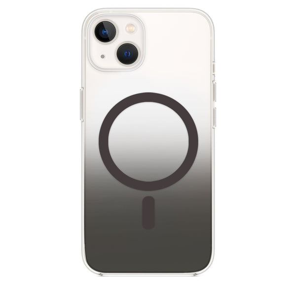 Schwarz Faded Case Hülle mit Magsafe für iPhone 14 Plus