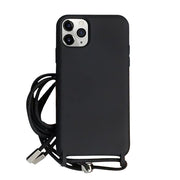 Schwarz Handykette / Rope Case Hülle für iPhone 14