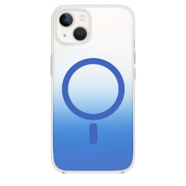 Blau Faded Case Hülle mit Magsafe für iPhone 14 Pro Max