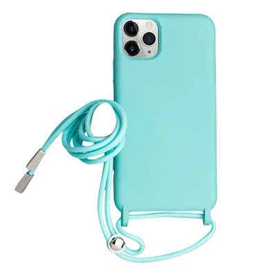 Hellblau Handykette / Rope Case Hülle für iPhone 14 Pro Max