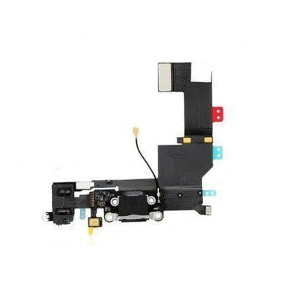 Charging Port Kabel - Ladebuchse - Ladebuchse Kompatibel für iPhone 5S (Space Grau)