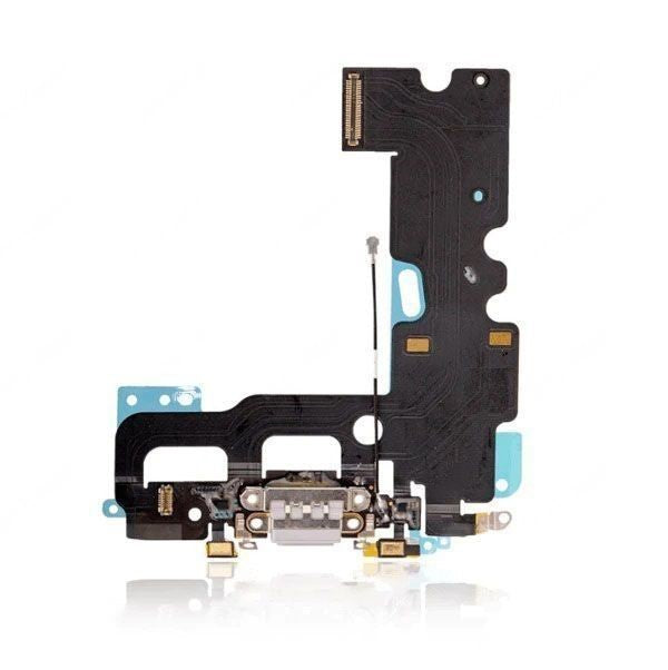 Charging Port Kabel - Ladebuchse - Ladebuchse Kompatibel für iPhone 7 (Aftermarket Qualität) (Silber)