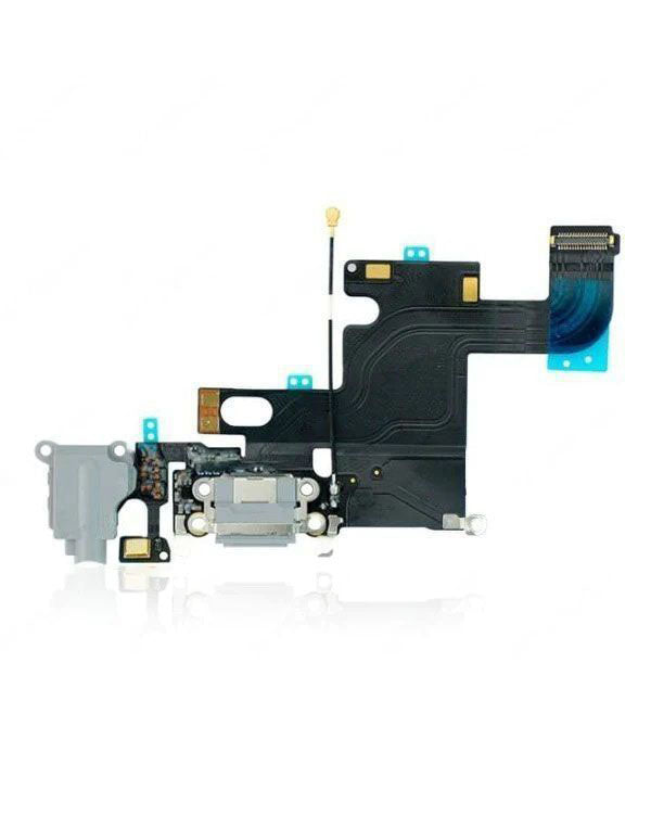 Charging Port Kabel - Ladebuchse - Ladebuchse Kompatibel für iPhone 6 (Premium) (Silber)