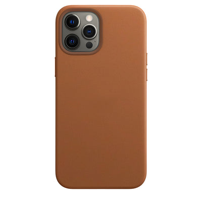 Echtleder Case Hülle Mit MagSafe für iPhone 13 Mini - Braun