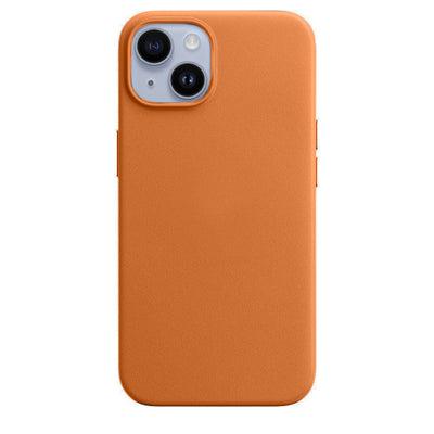Echtleder Case Hülle Mit MagSafe für iPhone 14 - Braun