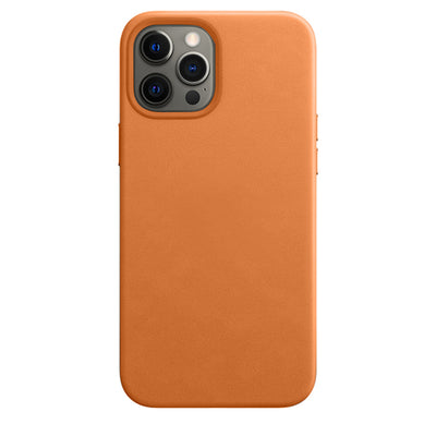 Echtleder Case Hülle Mit MagSafe für iPhone 14 Pro Max - Braun