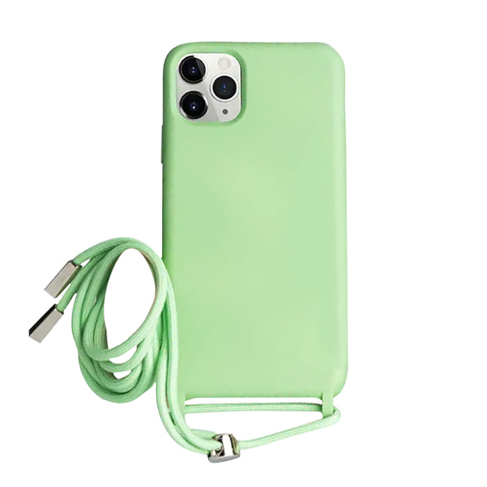 Hellgrün Handykette / Rope Case Hülle für iPhone 12 Mini