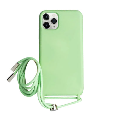Hellgrün Handykette / Rope Case Hülle für iPhone 14 Pro Max