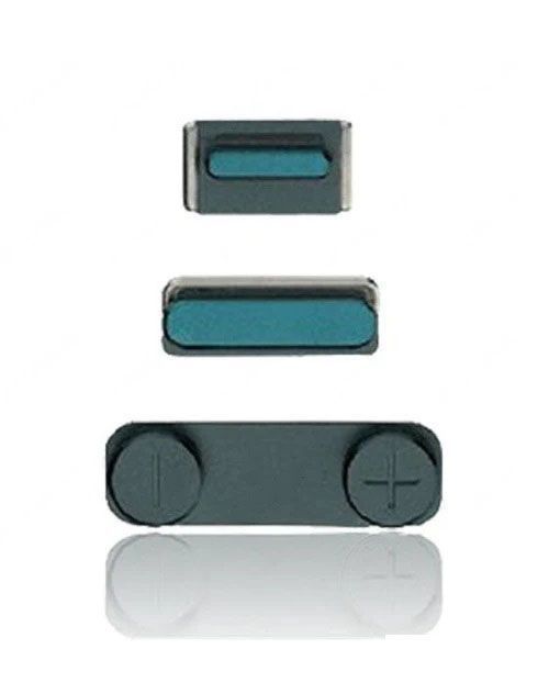 Hard Buttons - Harte Tasten Set Kompatibel für iPhone 5 (Power: Volume & Vibrationsmodul) (Schwarz)