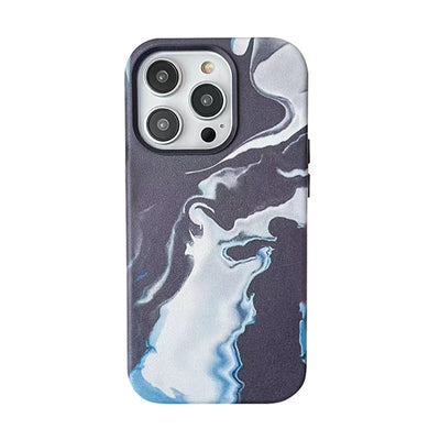Marble Schwarz Case Hülle mit MagSafe für iPhone 13