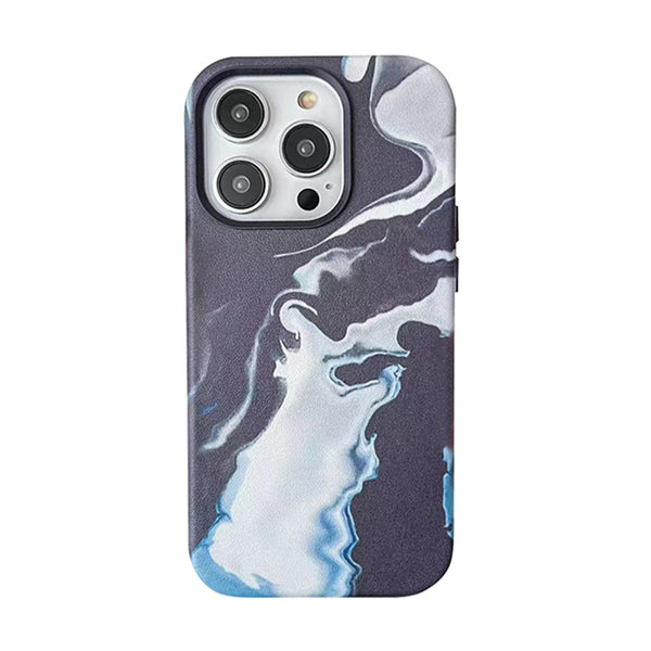 Marble Schwarz Case Hülle mit MagSafe für iPhone 14 Pro