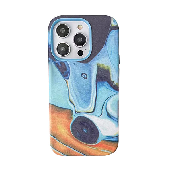 Marble Blau Case Hülle mit MagSafe für iPhone 14