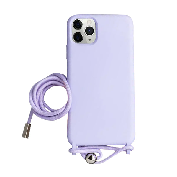 Violett Handykette / Rope Case Hülle für iPhone 13 Pro