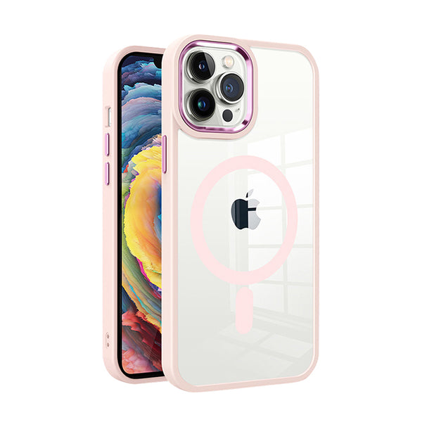 Rose Clear Case Hülle mit Magsafe für iPhone 12 Pro Max