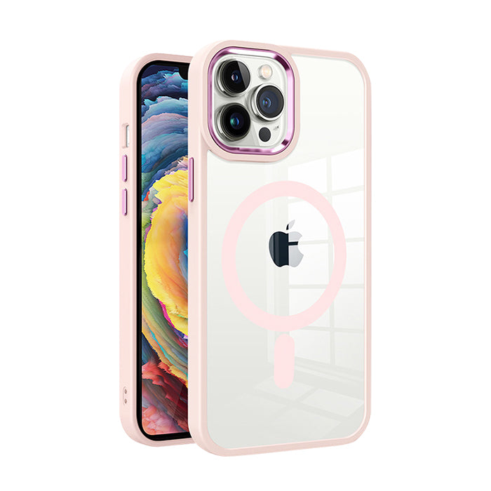 Rose Clear Case Hülle mit Magsafe für iPhone 14 Pro Max