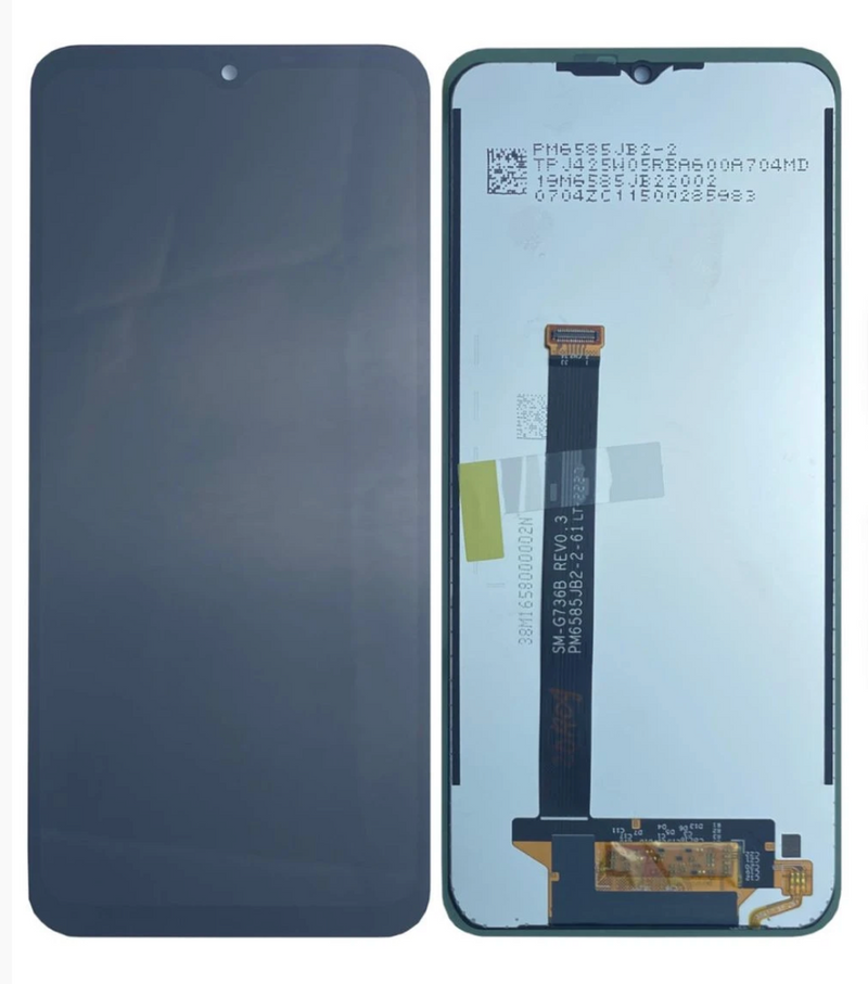 Galaxy Xcover 6 Pro Schwarz OLED Display Bildschirm - SM-G736B / GH82-29187A / GH82-29188A  (Service Pack)