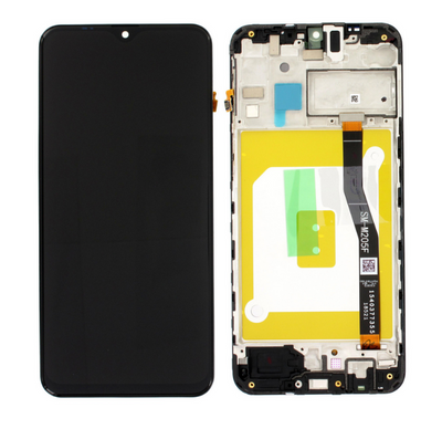 Galaxy M20 Schwarz OLED Display Bildschirm - SM-M205F / GH82-18682A / GH82-18724A / GH82-18743A (Service Pack)