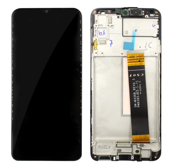 Galaxy M23 Schwarz OLED Display Bildschirm - SM-M236B / GH82-28487A / GH82-28488A (Service Pack)
