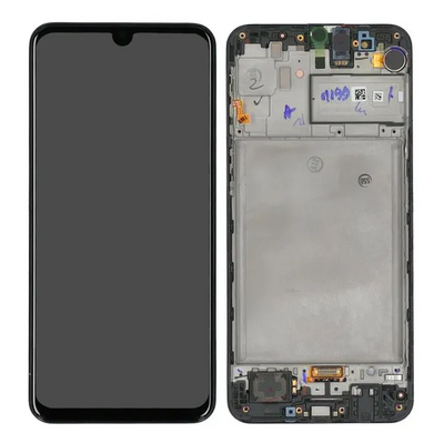Galaxy M31 Schwarz OLED Display Bildschirm - SM-M315F / GH82-22405A / GH82-22631A (Service Pack)