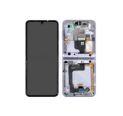 Galaxy Z Flip 4 5G Violett Inner OLED Display Bildschirm - SM-F721B / GH82-29440B / GH82-29441B  (Service Pack)