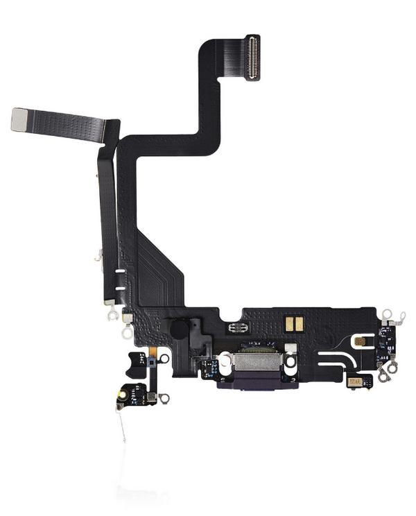 Charging Port Flex Kabel Kompatibel für iPhone 14 Pro (Premium) (Dunkellila)