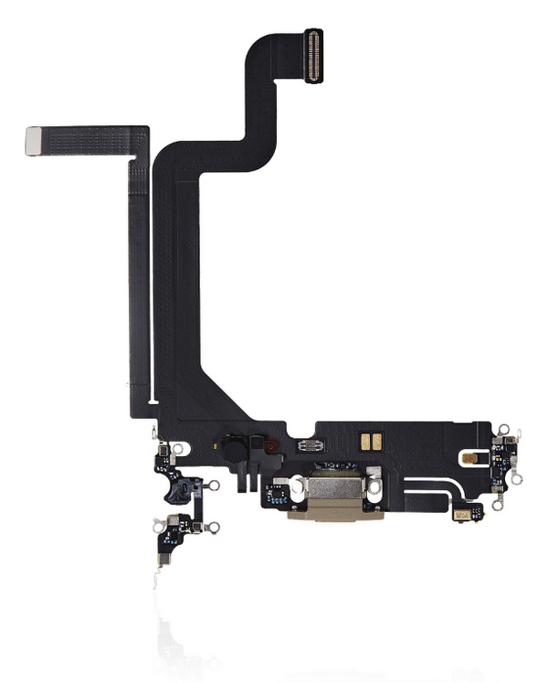 Charging Port Flex Kabel Kompatibel für iPhone 14 Pro Max (Premium) (Gold)
