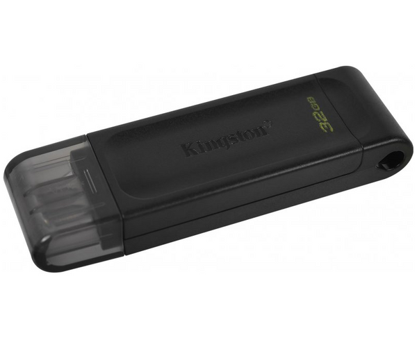 Kingston Pendrive / USB Stick 32Gb Type-C 3.2 DT70/32GB (Schwarz)