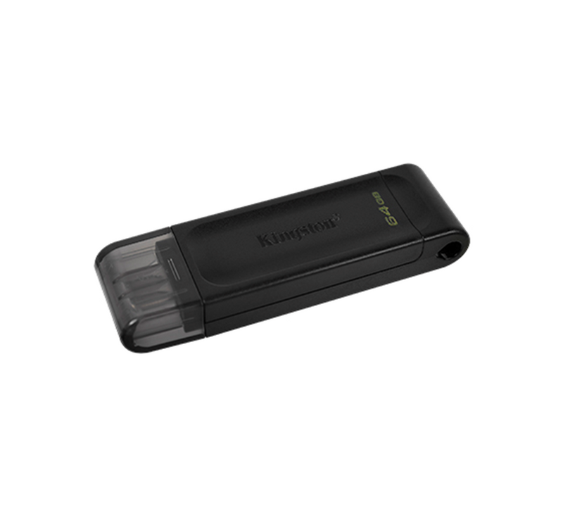 Kingston Pendrive / USB Stick 64Gb Type-C 3.2 DT70/64GB (Schwarz)