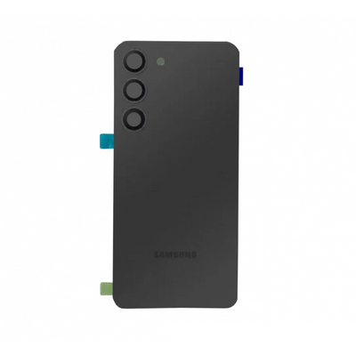 Backcover - Rückschale - Akkudeckel Glas mit Kamera Linse für Galaxy S23 (Schwarz)