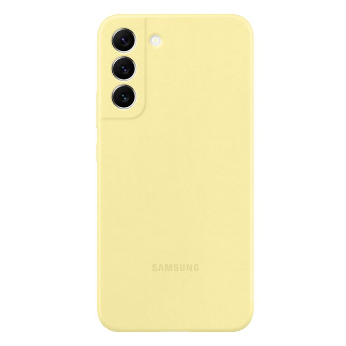Samsung Silikon Cover Hülle für Galaxy S22 Plus 5G EF-PS906TYEGWW Gelb (Retail Pack)
