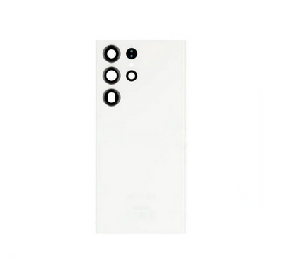 Backcover - Rückschale - Akkudeckel Glas mit Kamera Linse für Galaxy S23 Ultra (Cream)