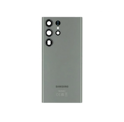 Backcover - Rückschale - Akkudeckel Glas mit Kamera Linse für Galaxy S23 Ultra (Grün)