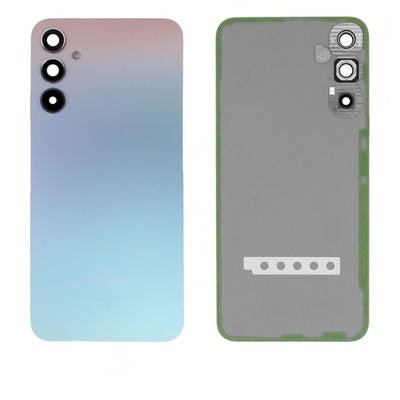 Backcover - Rückschale - Akkudeckel Glas mit Kamera Linse für Galaxy A34 5G (Silber)