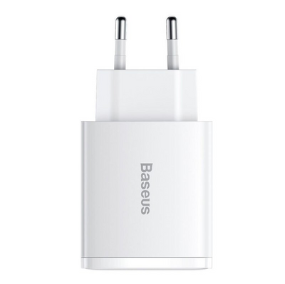 Baseus Compact Quick Charger 2U+C 30W EU Weiss (CCXJ-E02)