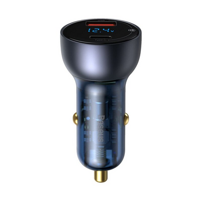 Baseus Particular Digital Display QC+PPS Dual Quick Auto Charger 65W Dunkelgrau (CCKX-C0G)