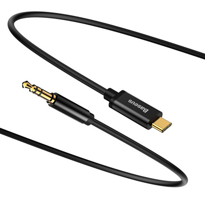 Baseus Yiven Type-C male To 3.5 male Audio Kabel M01 Schwarz (CAM01-01)