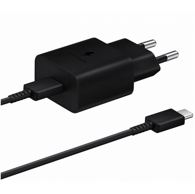 Samsung 15W Schnelles Ladegerät 1xType-C Schwarz (EP-T1510XBEGEU)