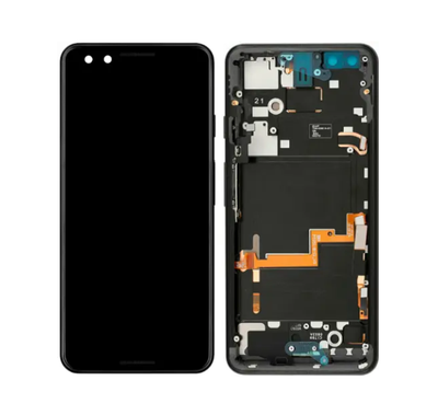Google Pixel 3 LCD Assembly Display Bildschirm (inkl. Rahmen) Schwarz - (Refurbished)