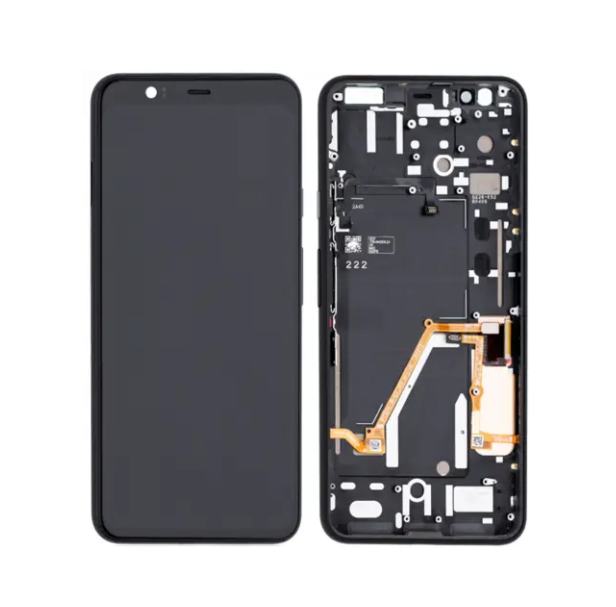 Google Pixel 4 XL LCD Assembly Display Bildschirm (inkl. Rahmen) Schwarz - (Service Pack)