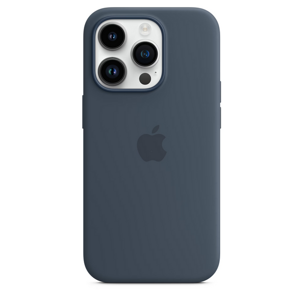 iPhone 14 Pro Apple Silikon Case mit MagSafe MPTF3ZM/A - Storm Blau