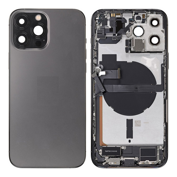 Back Cover / Rückschale mit Kleinteilen vormontiert Pre-installed für iPhone 13 Pro Max (Graphite)