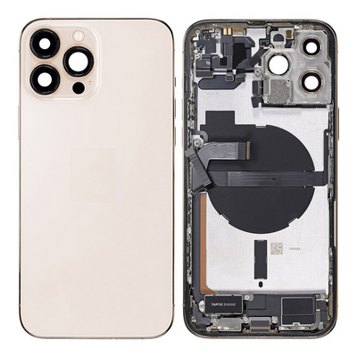 Back Cover / Rückschale mit Kleinteilen vormontiert Pre-installed für iPhone 13 Pro Max (Gold)