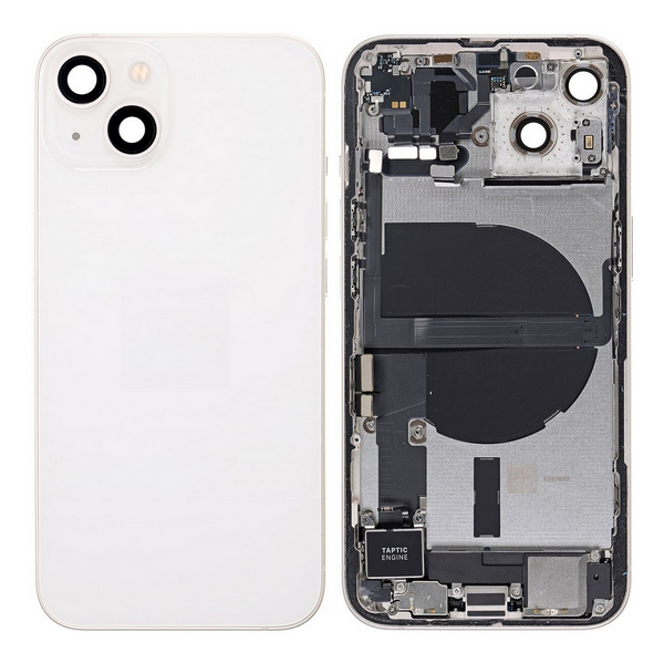 Back Cover / Rückschale mit Kleinteilen vormontiert Pre-installed für iPhone 13 (Starlight)
