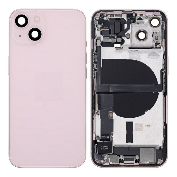 Back Cover / Rückschale mit Kleinteilen vormontiert Pre-installed für iPhone 13 (Rosa)