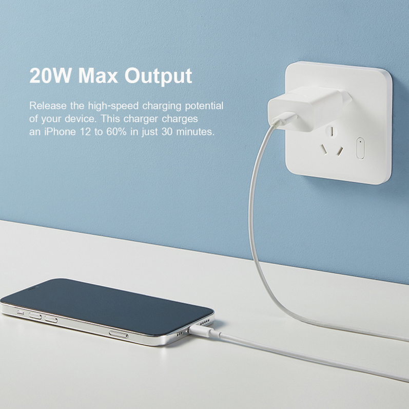 Xiaomi Mi 20W USB-C Ladegerät Weiss 20W Max Output