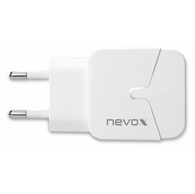 Nevox USB Charing Adapter Dual Port 2.4A Weiss HC-1680 (Retail Pack)